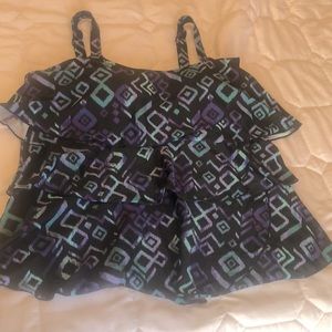 Tankini top, sz 16